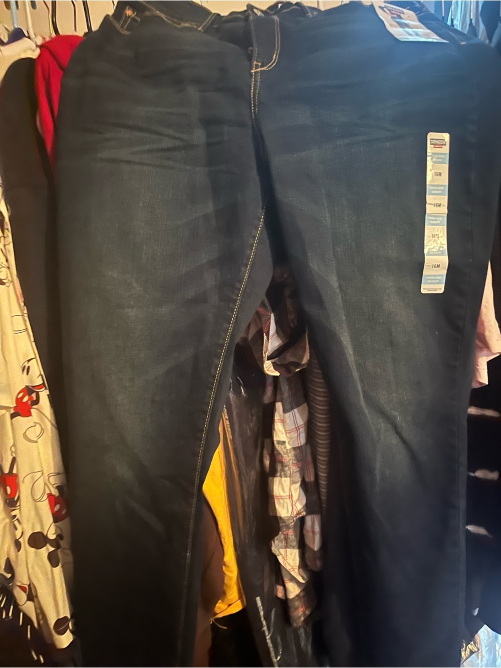 Women's Dark Blue Stretch Jeans - Brand Unspecified